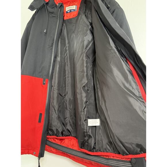 Magellan Outdoors Men's Black Red Zip Put Lining Coat Winter Jacket Size M - Picture 3 of 4